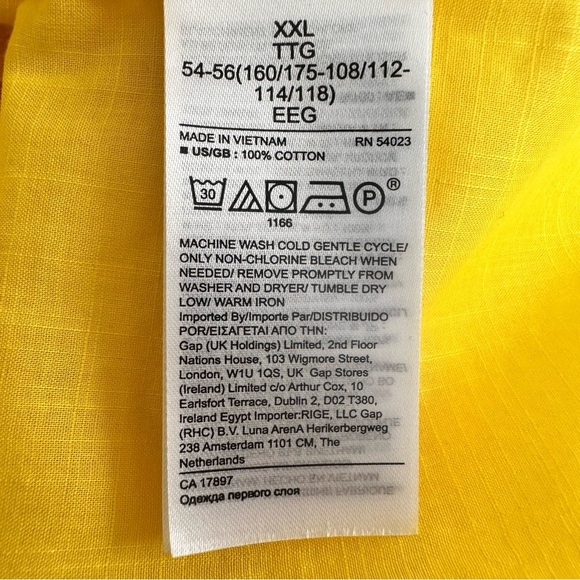 Banana Republic Yellow Balloon Sleeve Wrap Top XXL - Picture 5 of 8